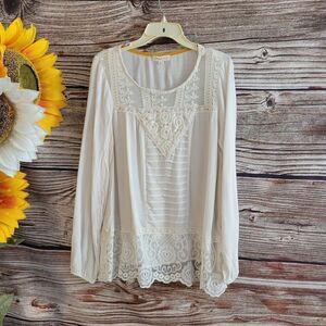 Taylor & Sage Women's Long Sleeve Pullover Shirt NWT
